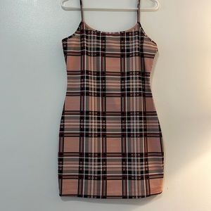 Plaid mini dress